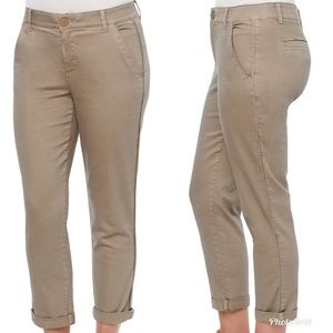 "Ab"solution High Rise Moonrock Roll Cuff Pants 10